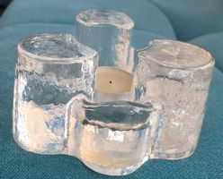 Schönes Teelicht Glas Rechaud  *zug. Tabea`s Delphintraum*
